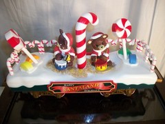 New Bright G Candy Cane Flat Car Santa Land NEW no BOX