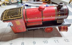 Modelcraft Tin Plate Keywind Tin Wind Up 0-4-0 O Gauge Locomotive AS IS