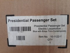 MTH 10-1122-1 Tinplate Presidential 4689 STD Gauge Engine & 4 Pass Cars NEW!