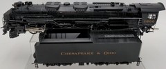River Raisin Models S Scale Brass Chesapeake & Ohio 2-6-6-6 Loco & Tender #1600