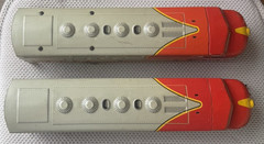 Vintage Marx 21 Santa Fe 1950s Double Diesel Twin Units O Gauge 1:48 Gauge