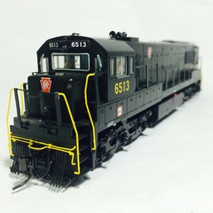 Korea Brass HO 1/87 Scale GE U25C U252020 PRR #6513 DC only Detailed Model Train