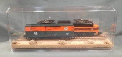 S SCALE 16″ DOUBLE TRACK DISPLAY CASE- “DESERT SCENE”-FOR ANY S TRAINS