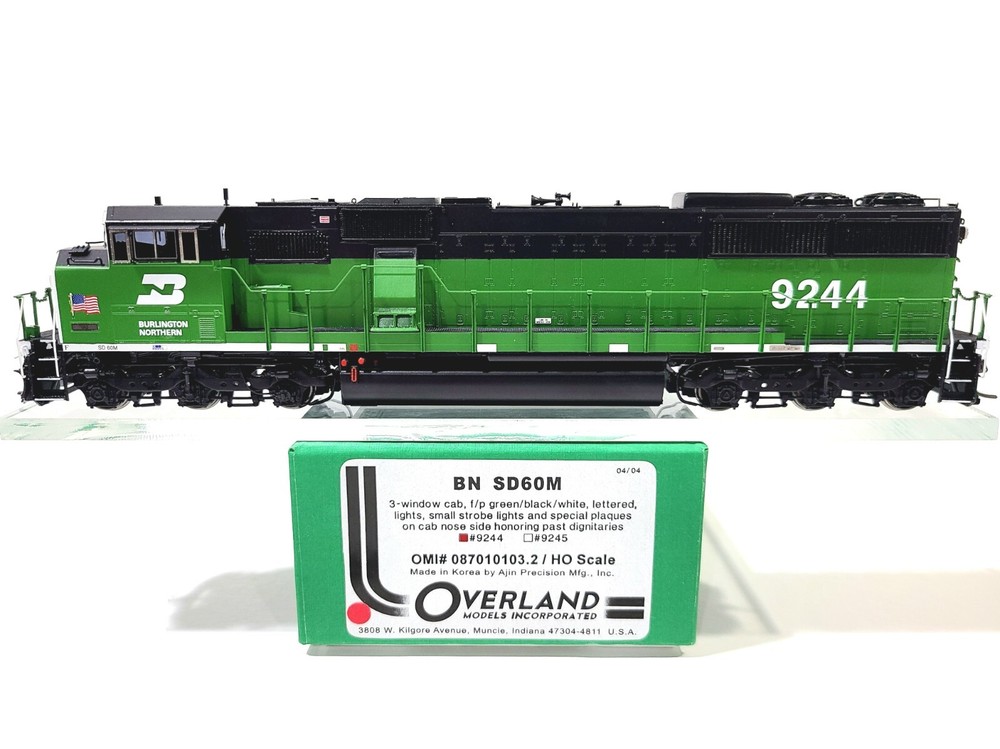Overland OMI BN EMD SD60M Burlington Northern #9244 HO Brass Model #087010103.2