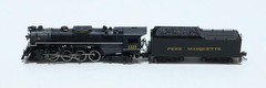 Bachmann Pere Marquette #1225 2-8-4 Locomotive & Tender N Scale