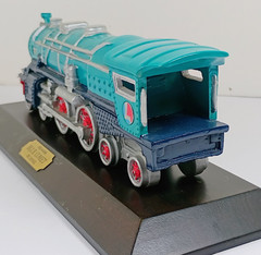 Lionel 1931 # 400E Blue Comet Locomotive Engine Display on Wood Base.