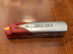 O SCALE 3-rail Modern Atlas F-7 Diesel engine shell Santa Fe #41 C Chrome sides