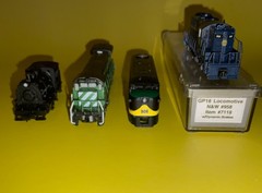 Lot of N Scale Locomotives Life Like, Trix, Bachman Running/Tested