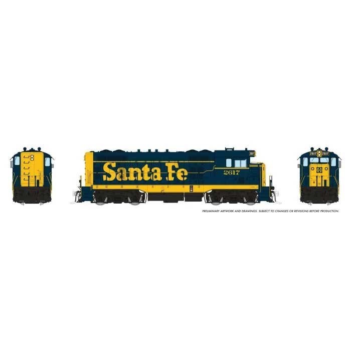 Rapido HO Santa Fe CF7 w/Round Cab – Sound and DCC Santa Fe #2625 NIB