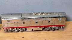 VARNEY CHROME DIESEL LOCOMOTIVE HO Scale 1946 1947 A&B Shells Vintage F-Unit Set
