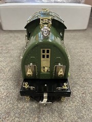 + MTH Standard Tinplate Two Tone Green 381E Locomotive Traditional 10-1077-0 *ST