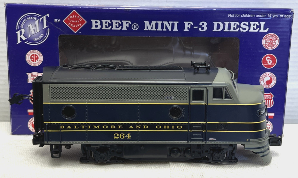 RMT O/O27 GAUGE 92623 B & O BEEF MINI F-3 A-UNIT NON-POWERED DIESEL LOCOMOTIVE