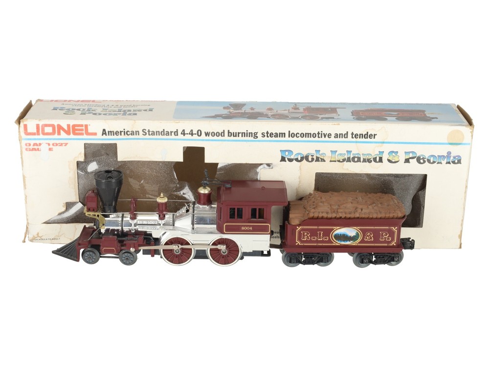 Lionel 6-8004 O Rock Island & Peoria Steam Locomotive & Tender EX/Box