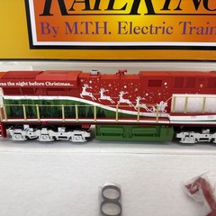 MTH RailKing 30-20974-1e Santa Christmas ES44AC Diesel PS.3 O Gauge New #1225