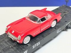 IDM 7001 O27 Gauge Flatcar w/Corvette Norfolk & Western Railroad with Box