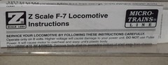 Micro Trains 98001090 F7 Powered Diesel Locomotive Pennsylvania PRR – Z Scale