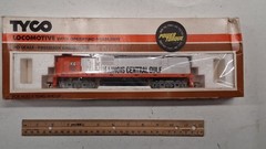 Tyco HO Scale Illinois Central Gulf SD24 Diesel Locomotive RUNS TESTED Box 250-1