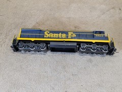 ALCO Models HO Brass #D-137 GE U-33C Diesel Loco Santa Fe #8513