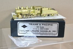 HALLMARK MODELS DONJIN BRASS TEXAS & PACIFIC T&P 0-6-0 SWITCHER LOCOMOTIVE on
