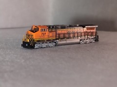 Weathered N Kato BNSF C44-9W #727 Tested W/9V