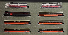 Con-Cor N Scale PA-1 McGinnis Set New Haven AA Locomotives &6 Cars