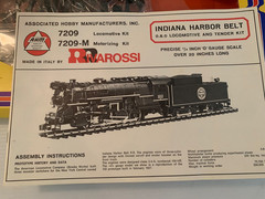 AHM 7209-2498 Indiana Harbor Belt 0-8-0 Steam Loco & Tender Model Missing Parts
