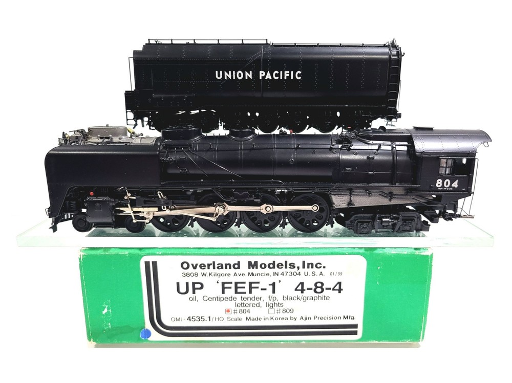 Overland OMI UP FEF-1 4-8-4 Steam Union Pacific #804 HO Brass Model #4535.1