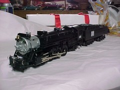 K-Line O Gauge 2-8-2 Locomotive #332 & Western Pacific Tender