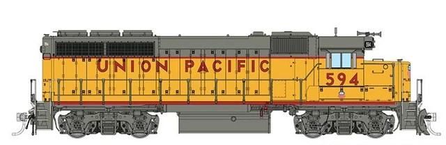 Rapido ~ HO Scale ~ EMD GP40 ~ Union Pacific #589 ~ DC/Silent ~ 040027