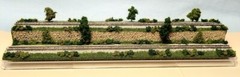 Z SCALE 16″ 2-LEVEL TRACK -SUMMER SCENE-DISPLAY CASE-FOR ANY Z TRAIN