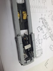 Stewart HO Scale 7000 Undecorated GE U25B Diesel Loco NOS Needs Motor Mounts (A)