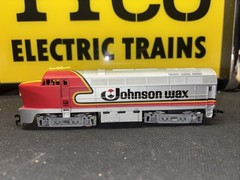 Tyco Shark Nose HO Diesel Engine From Johnson Wax Set, Runs, All Steps, Clean