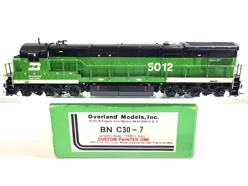 Overland OMI BN GE C30-7 Burlington Northern #5012 HO Brass Model #5724.1 DCC