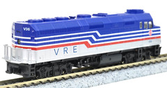 N Scale Kato 176-9001 F40PH Virginia Railway Express VRE #V36 Diesel Locomotive