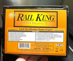 MTH Railking 30-1585-1 Circus 4-6-0 Ten Wheeler Steam Engine w /Proto 3.0 NIB