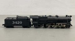 Vintage Trix N Scale Steam Locomotive & Tender 3420 AT & SF West Germany