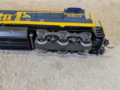 ALCO Models HO Brass #D-137 GE U-33C Diesel Loco Santa Fe #8513