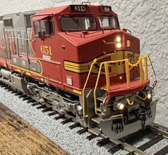 Scaletrains C44-9w BNSF Santa Fe Warbonnet DCC Sound Renumbered/Detailed HO