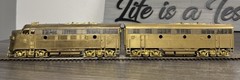 Oriental Limited HO Brass EMD F3AB 1500HP Phase IV Diesel Set Unpainted & Tested