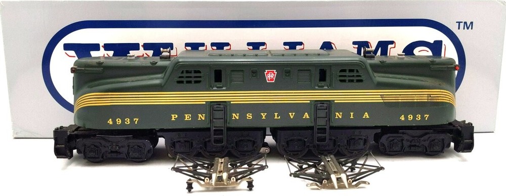 Williams GG27 O PRR Brunswick Green Five Stripe Powered Electric Loco #4937 EX