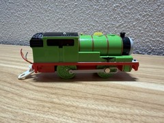 Rare TrackMaster R/C Percy Tired Face w/ Blue Car Parts Repair No Remote