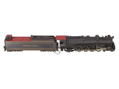Max Gray O Scale 2-Rail Brass Pennsy M-1-a Steam Locomotive & Tender -Painted EX