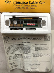 BACHMANN 41-0605-G1 & G2 – HO SCALE – SAN FRANCISCO CABLE CARS + 2 OTHERS