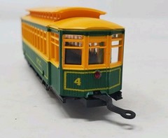HO Mehanotehnika RSO Atest Z-75202 Trolley Car Green & Yellow
