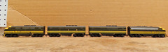 Stewart HO F3A (2) and F3A (2), #8020 & #8025 D&RGW 3 Units Kato powered