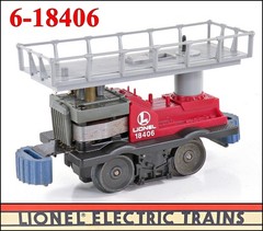 Lionel 6-18406 Operating Track Maintenance Car w/Box & Acc. /22/ 1989