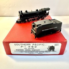SOUTHERN PACIFIC P-1 4-6-2 HO BRASS LOCO & TENDER PAINTED VINTAGE WESTSIDE MODEL