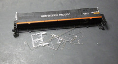 Ho Athearn Diesel locomotive FM trainmaster shell southern pacific