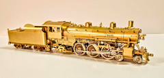 Chicago & North Western Class E 4-6-2, Nickel Plate Brass Steam Loco, HO Scale