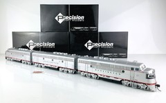 PR638 PRECISION CRAFT MODELS H0 306 – DIESEL LOCOMOTIVE CB&Q EMD F3 A/B/C SET
